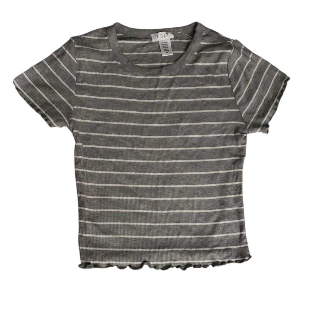 Gray Striped Kids T-Shirt
